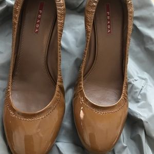 NWOT! Prada Sport size 8 patent leather pumps. Never used. Comes with dust bag!